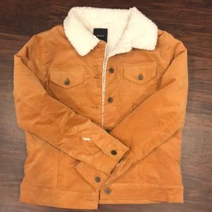 Faux velvet Sherpa jacket